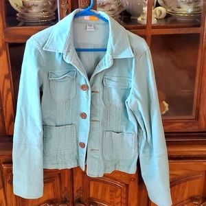 Corduroy mint green jacket